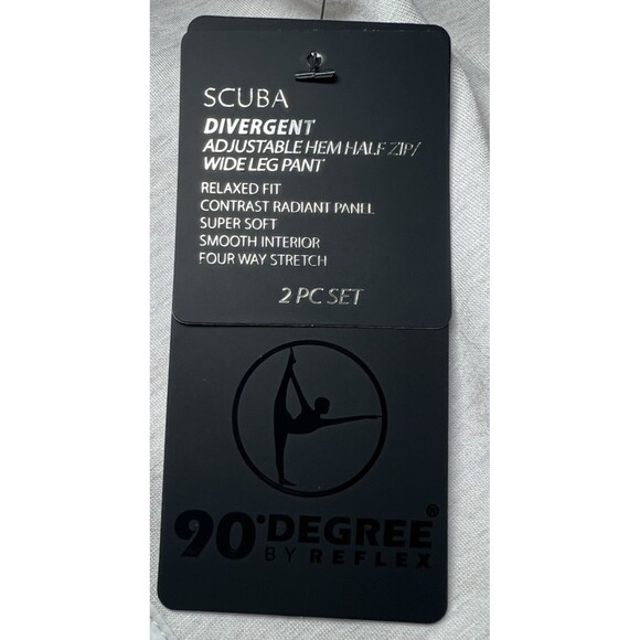 90 Degree by Reflex Scuba Divergent 1/2 Zip Womens Size Large Tan Pocket NWT - Picture 12 of 15